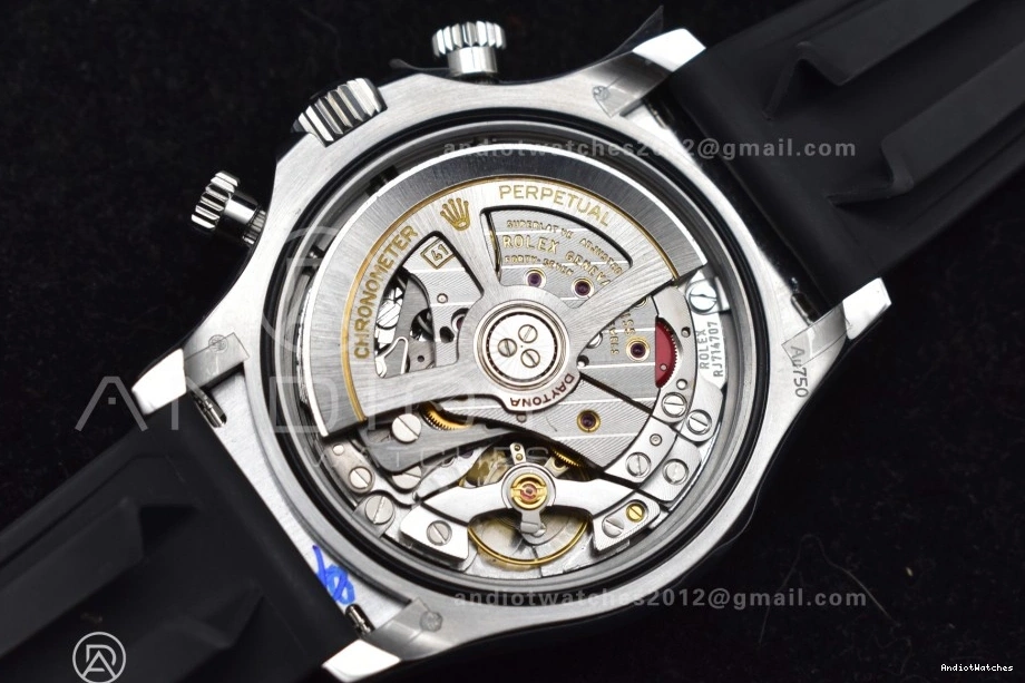 Silver Daytona Oysterflex Best V6 Edition Strap QF on 1:1 Black SH4131 Minimalist Dial 126519 821 (Weighted) 0103